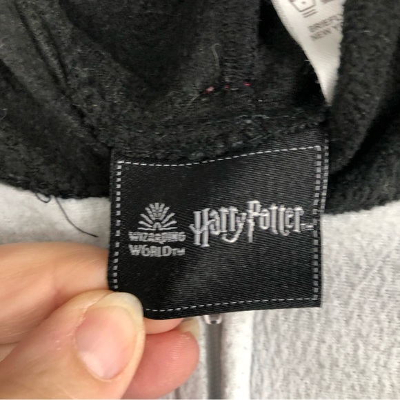 Harry Potter Gryffindor House Adult Hooded onesie Pajamas w/Scarf SZ S - Picture 8 of 10